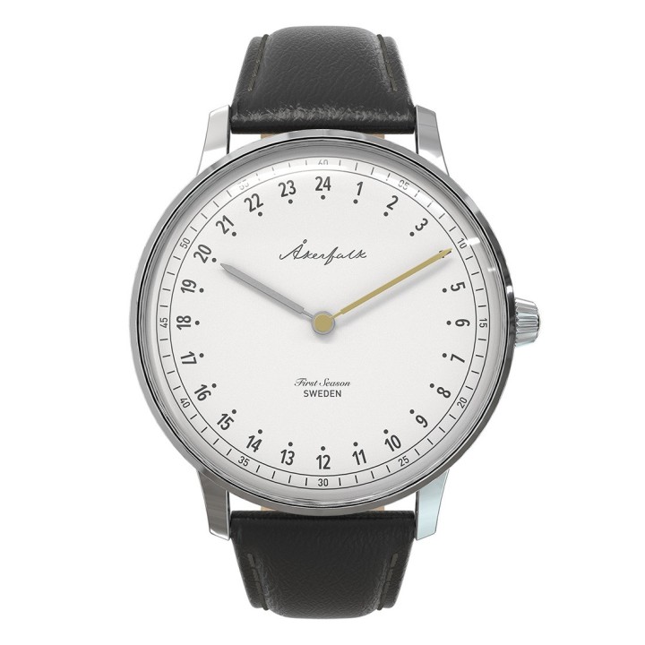First Season Silver White with Black Leather