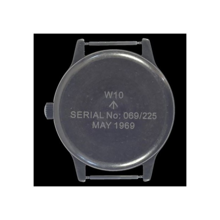 Classic 44mm XL Retro Design Military Watch with 12 Hour Dial Format