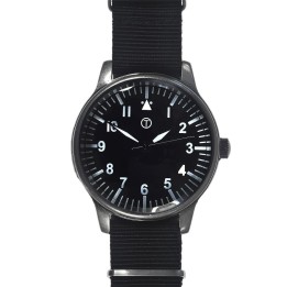 Classic Retro 44mm XL Design Military Watch with 12 Hour Dial Format