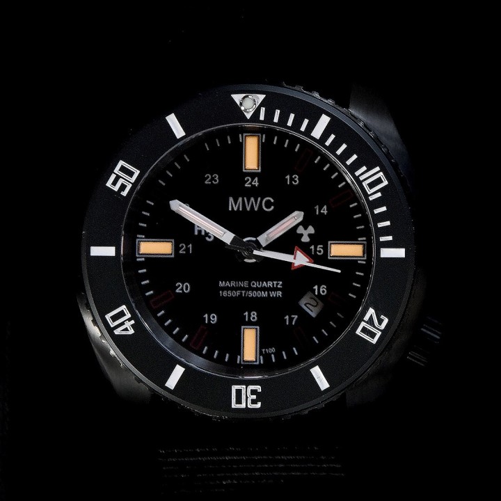 GMT Submarine / Naval Crew Divers Watch 500m Tritium