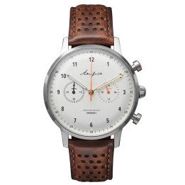 Chronograph | 12h/24h White Brown