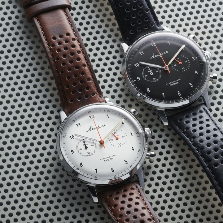 Chronograph | 12h/24h White Brown