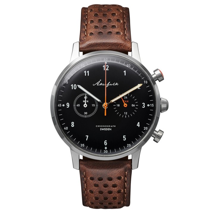 Chronograph | 12h/24h Black Brown