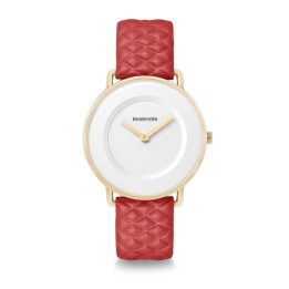 Mia 34 Quilted Gold White Red