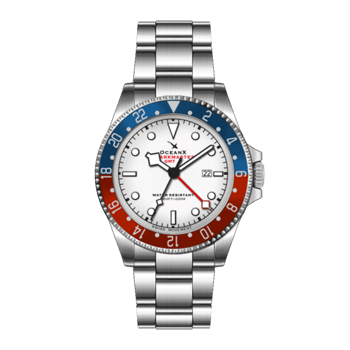 SHARKMASTER GMT PILOT WHITE II