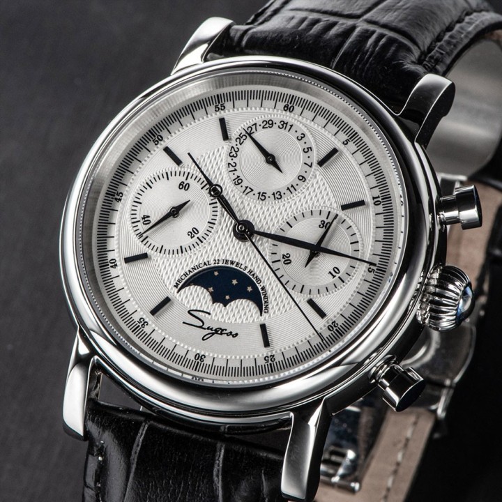 Sugess S426 Chronograph Moonphase White