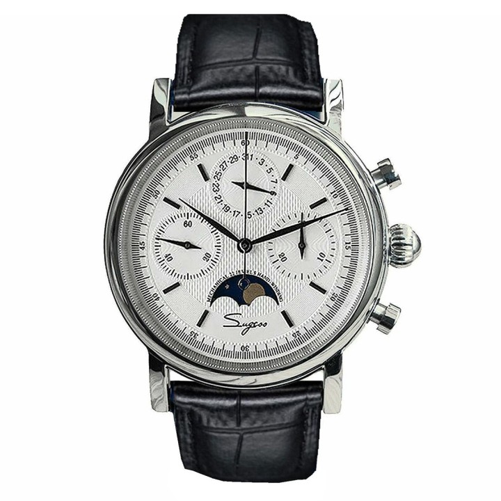 Sugess S426 Chronograph Moonphase White