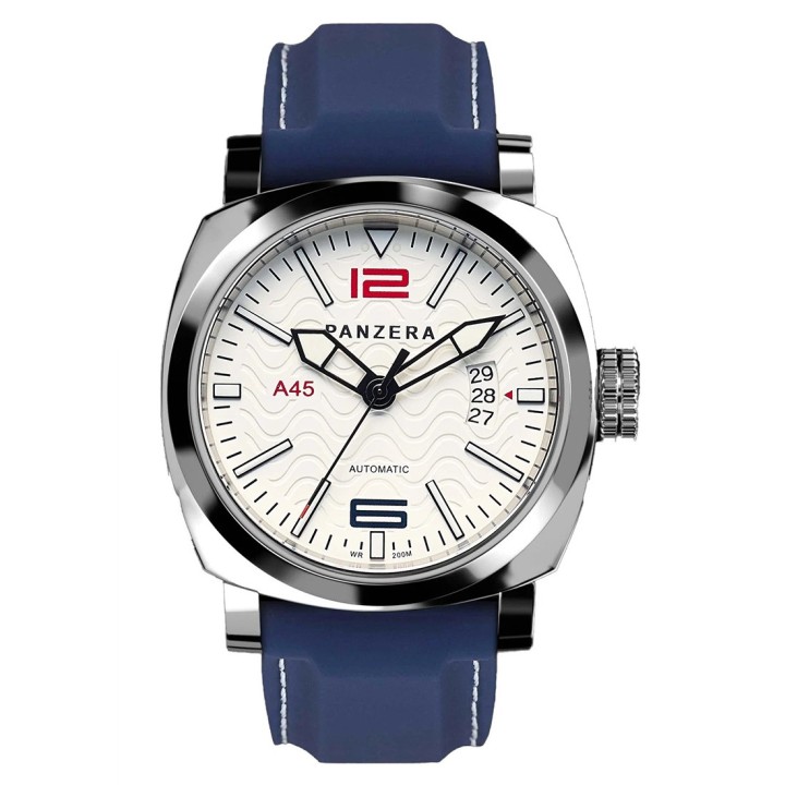Aquamarine 45 - White Blue Silicone