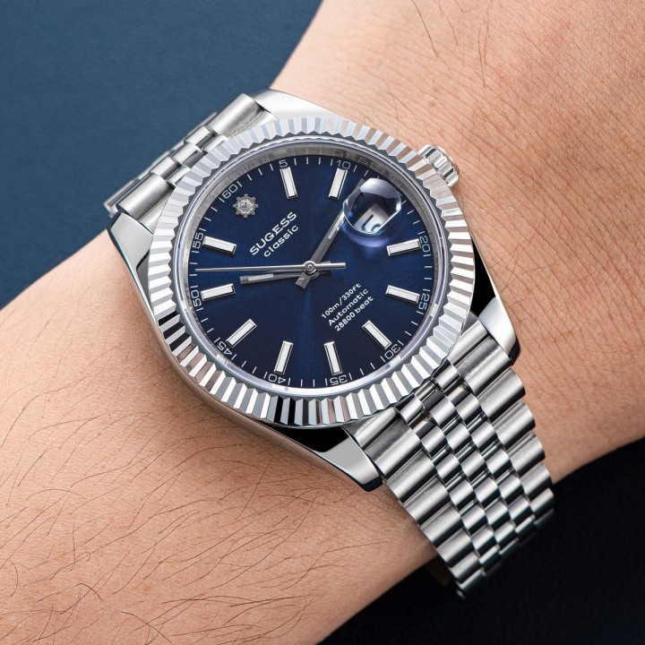 SUGESS S448 Classic Dress Watch Blue