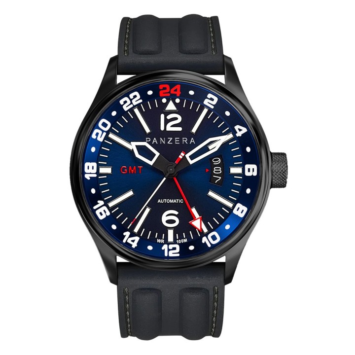 Panzera Flieger 45G 2BR12 – Automatic GMT Pilot Watch