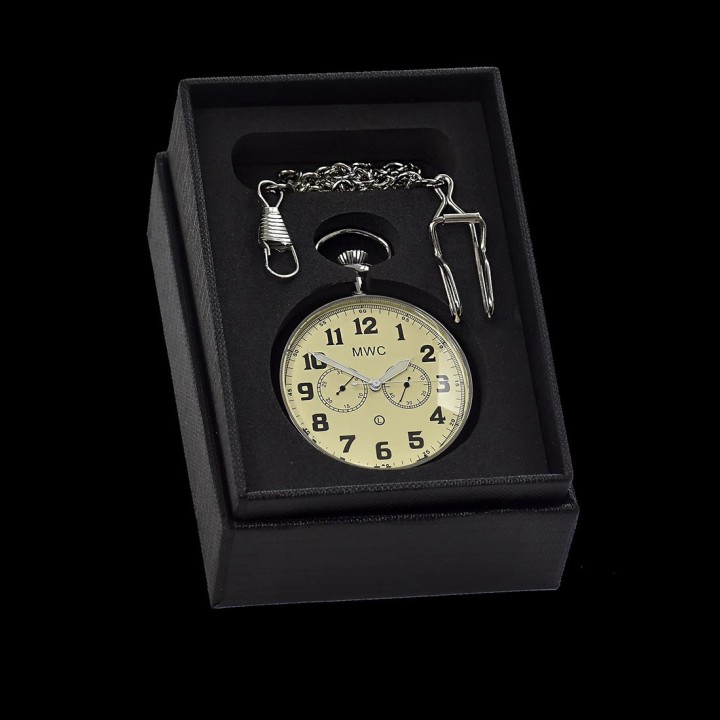 General Service Military Pocket Watch Cream Dial