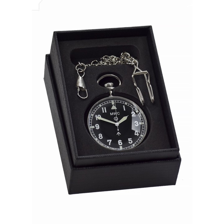 General Service Military Pocket Watch (Hybrid Movement with Black Dial)