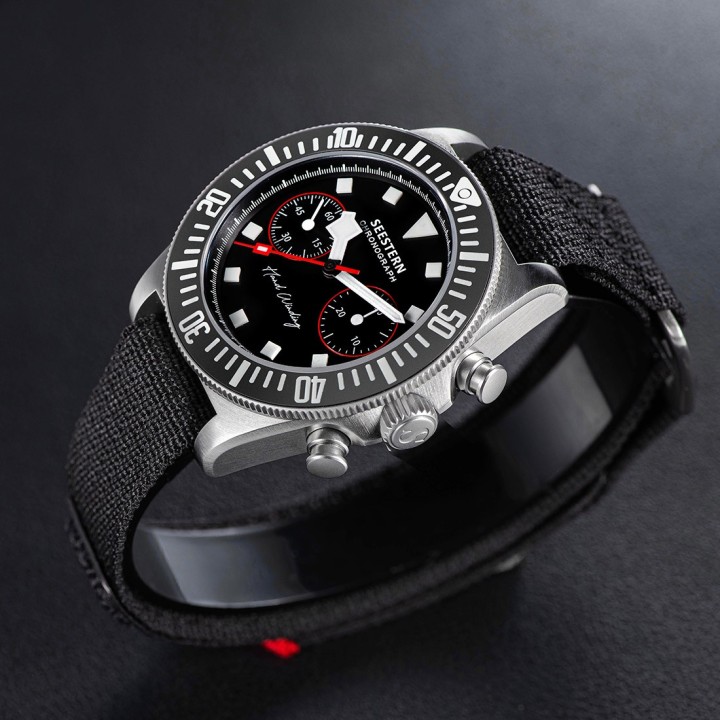 Seestern Black Manual Chronograph – Cronografo manuale