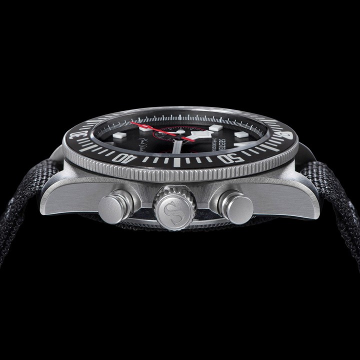 Seestern Black Manual Chronograph – Cronografo manuale