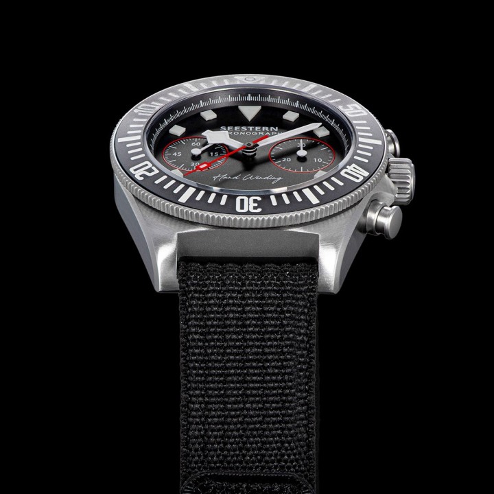 Seestern Black Manual Chronograph – Cronografo manuale