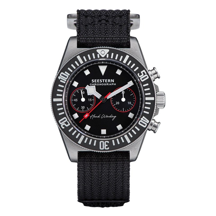 Seestern Black Manual Chronograph – Cronografo manuale