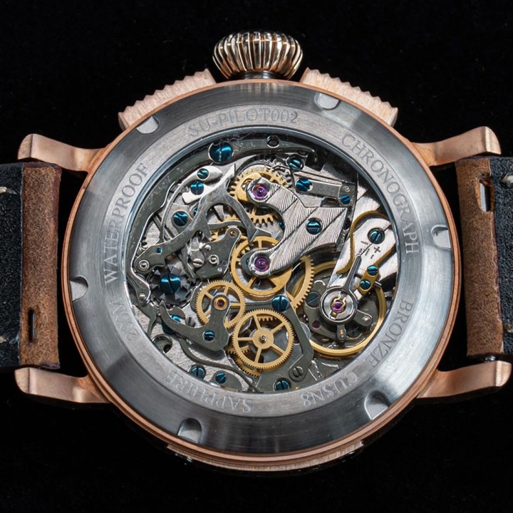 Sugess Pilot Chronograph Bronze – Cronografo manuale