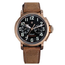 Sugess Pilot Chronograph Bronze