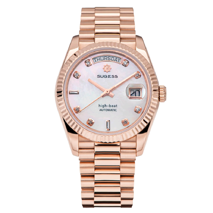 Sugess S449 MOP Rose Gold White – Mother-of-Pearl Automatic