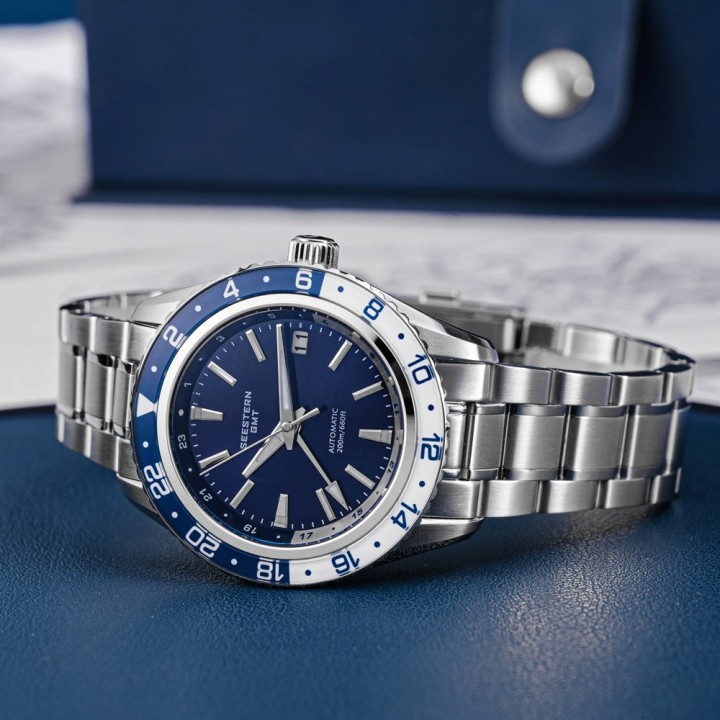 S456 Dark Blue Seestern GMT