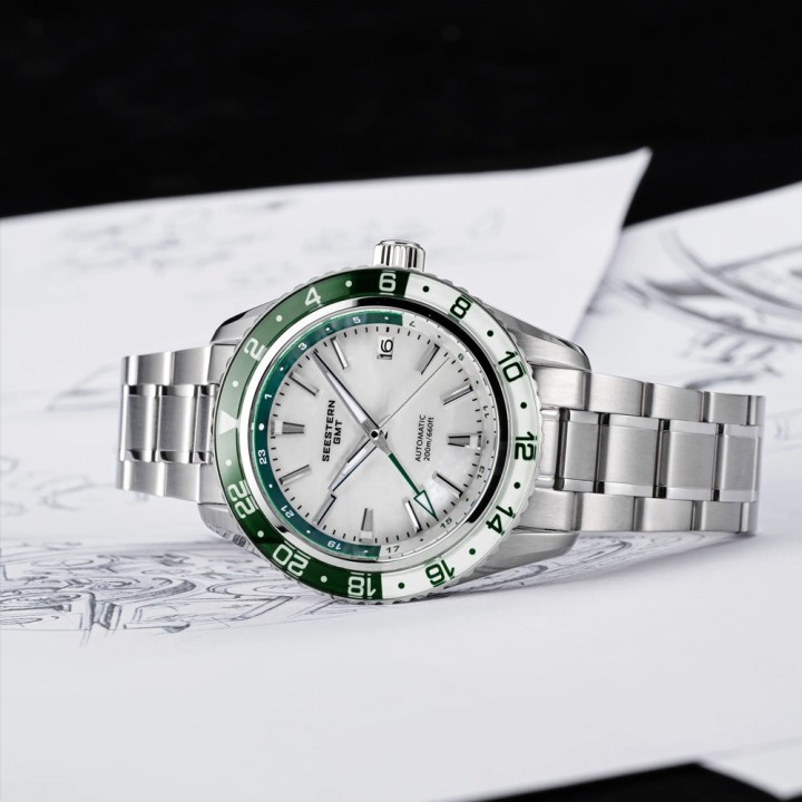 Seestern S456 GMT White – GMT automatico NH34